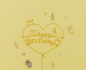 Cake toppet with crown / ケーキトッパー(王冠付き)