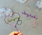 ハート・フォトプロップス（ブロック体）Photo props（Heart）