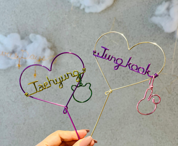 ハート・フォトプロップス（ブロック体）Photo props（Heart）