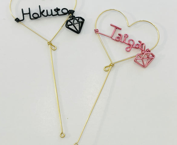 ハート・フォトプロップス（ブロック体）Photo props（Heart）